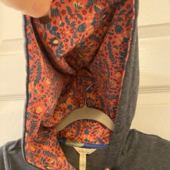 Matilda Jane Wise Wonderful Zip Up Hoodie Jacket Sweatshirt Ruffle Gray Size XS - Picture 4 of 5